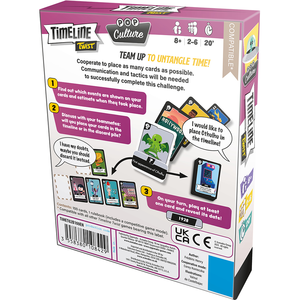 Timeline Twist: Pop Culture – Asmodee UK