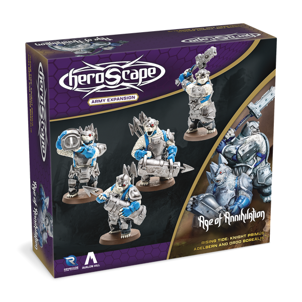 Heroscape: Rising Tide – Knight Primus Adelbern & Ordo Borealis Army Expansion - Wave 3