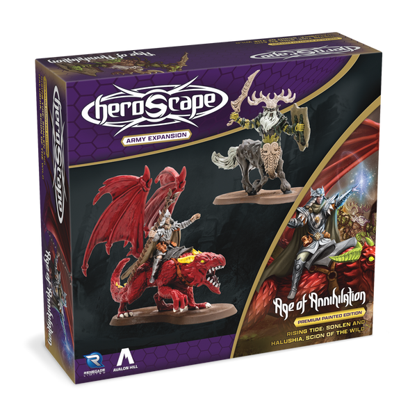 Heroscape: Rising Tide – Sonlen & Halulshia, Scion of the Wild Army Expansion Premium Painted Edition - Wave 3