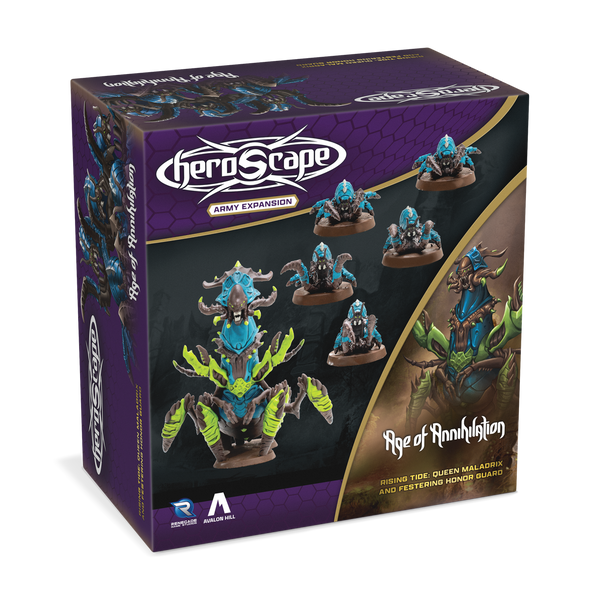 Heroscape: Rising Tide – Queen Maladrix & Festering Honor Guard Army Expansion - Wave 4