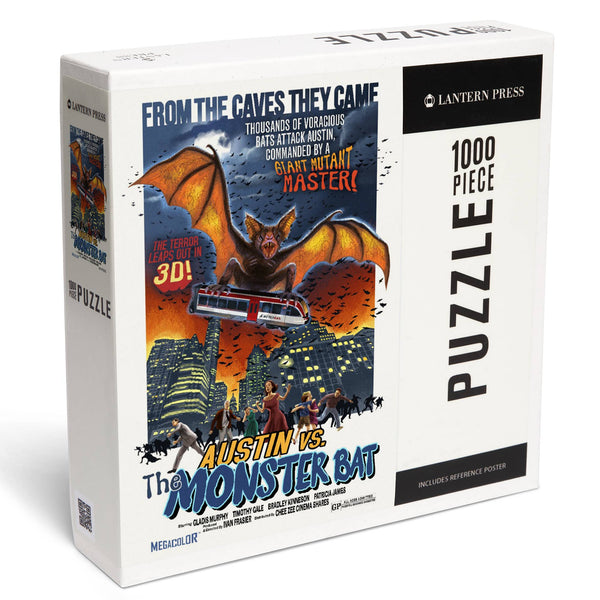 1000 PIECE PUZZLE Austin, Texas, Austin vs The Monster Bat