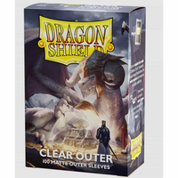 Dragon Shield 100 Pack: Outer Sleeves - Matte Clear