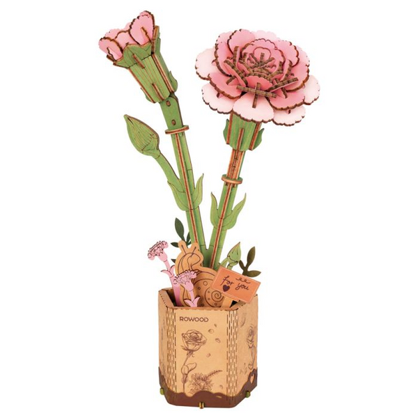 Pink Carnation - 3D Miniature Scene